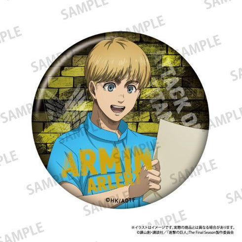 『進撃の巨人』丸缶バッジ アルミン・アルレルト(DIY)