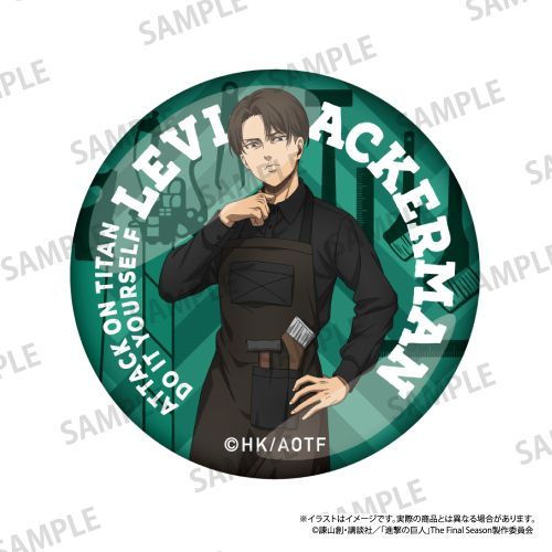 『進撃の巨人』ガラスマグネット リヴァイ・アッカーマン(DIY)
