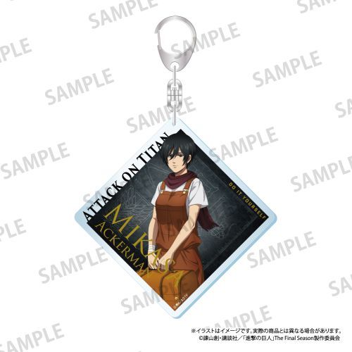 『進撃の巨人』アクリルキーホルダー ミカサ・アッカーマン(DIY)【202512再販】