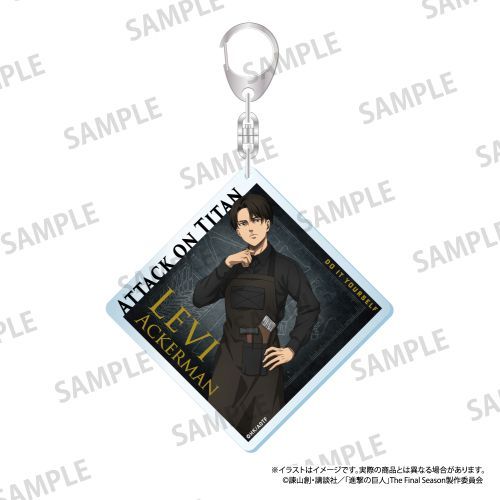 『進撃の巨人』アクリルキーホルダー リヴァイ・アッカーマン(DIY)