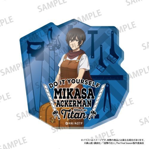 『進撃の巨人』ダイカットアクリルステッカー ミカサ・アッカーマン(DIY)【202512再販】