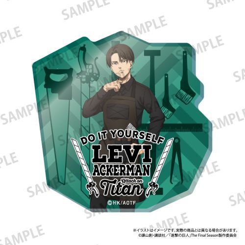 『進撃の巨人』ダイカットアクリルステッカー リヴァイ・アッカーマン(DIY)
