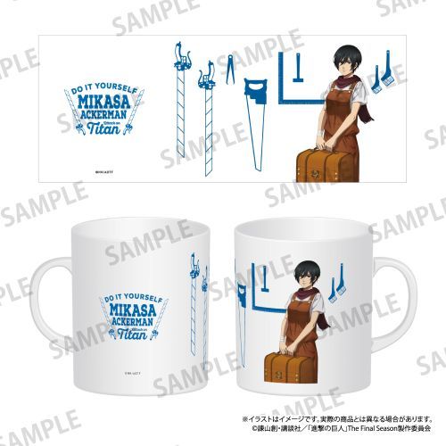 『進撃の巨人』フルカラーマグカップ ミカサ・アッカーマン(DIY)