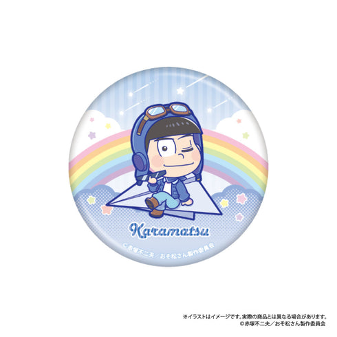 『おそ松さん』丸缶バッジ カラ松SD(紙ヒコーキ)