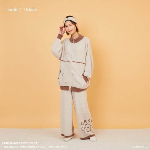 『カリスマ』ジップアップカーディガン (ユニセックス) BEG