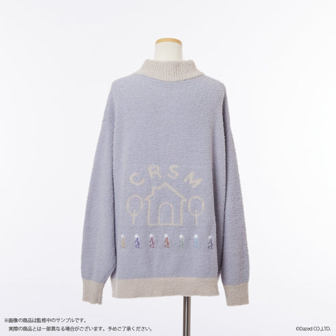 『カリスマ』ジップアップカーディガン (ユニセックス) GRY