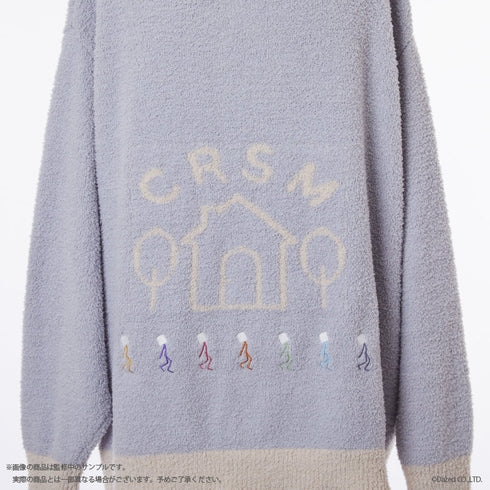 『カリスマ』ジップアップカーディガン (ユニセックス) GRY