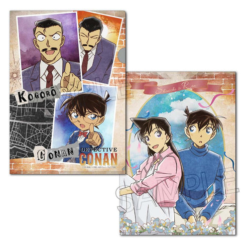 『名探偵コナン』ヴィンテージシリーズ クリアファイルVol.8 コナン&小五郎/新一&蘭