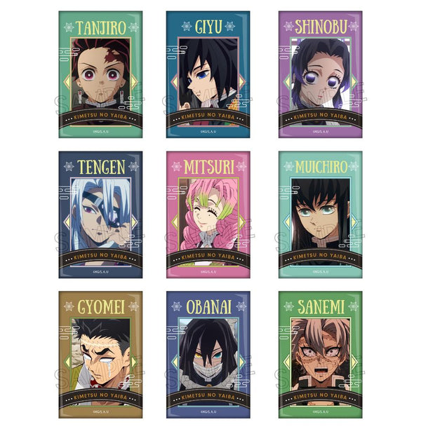 『鬼滅の刃』スクエア缶バッジ -柱稽古編- BOX(9個入)