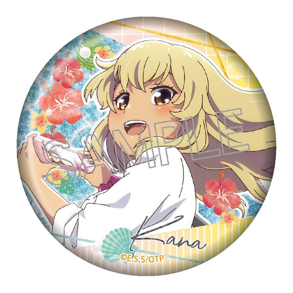 『沖縄で好きになった子が方言すぎてツラすぎる』キラキラ缶バッジ 比嘉夏菜