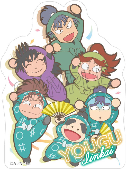 『忍たま乱太郎』ステッカー -委員会で応援の段- 用具委員会