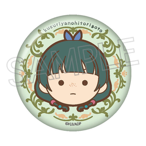 『薬屋のひとりごと』まるかお 缶バッジ 猫猫A(緑)