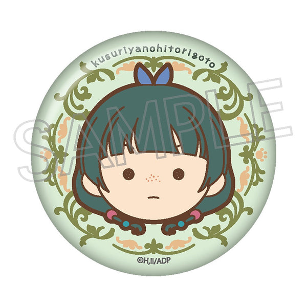 『薬屋のひとりごと』まるかお 缶バッジ 猫猫A(緑)