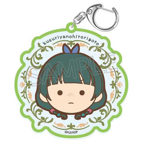 『薬屋のひとりごと』まるかお アクリルキーホルダー猫猫A(緑)