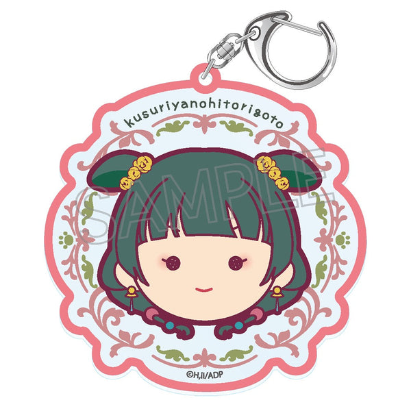 『薬屋のひとりごと』まるかお アクリルキーホルダー猫猫B(桃)