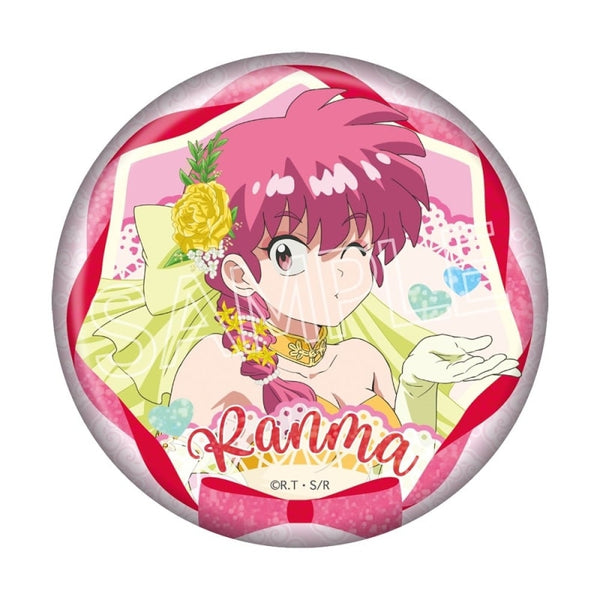 "Ranma ½" Flower Bouquet Sparkly Pin Badge - Ranma
