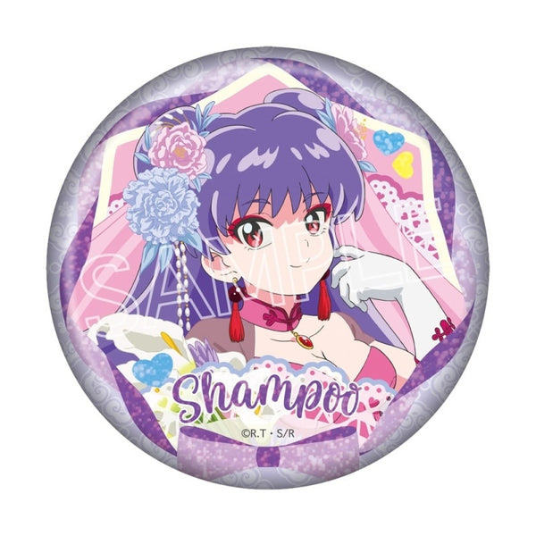 "Ranma ½" Flower Bouquet Sparkly Pin Badge Shampoo