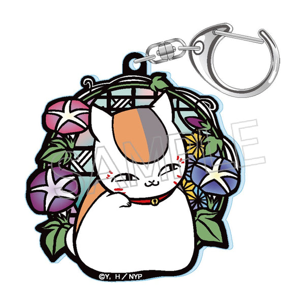 『夏目友人帳』切り絵シリーズ セレクション vol.1 グリッターキーホルダー あさがお