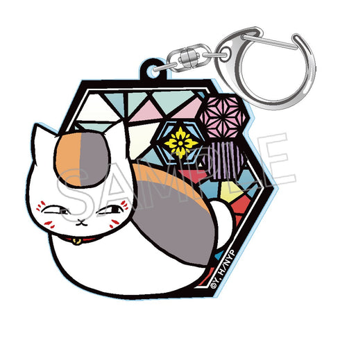 『夏目友人帳』切り絵シリーズ セレクション vol.1 グリッターキーホルダー 和モダン(亀甲紋様)