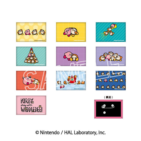 『星のカービィ』カービィ play with ワドルディ スクエア缶バッジ BOX(10個入)