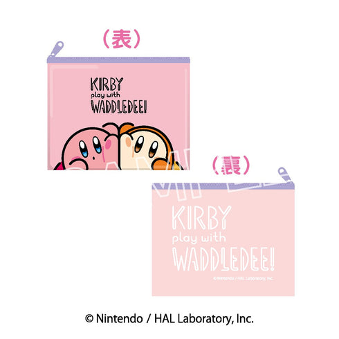 『星のカービィ』カービィ play with ワドルディ ビニールミニポーチ A メインビジュアル
