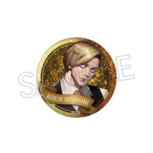 『ジャンケットバンク』グリッター缶バッジ 獅子神敬一