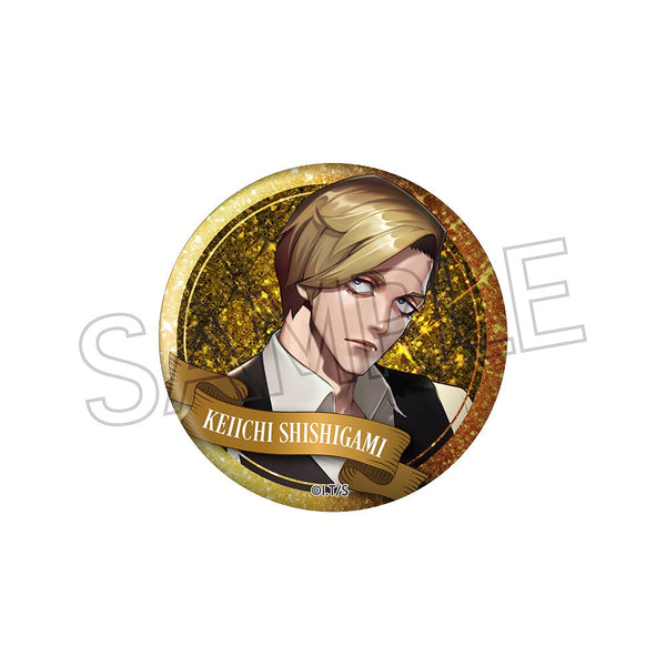 『ジャンケットバンク』グリッター缶バッジ 獅子神敬一