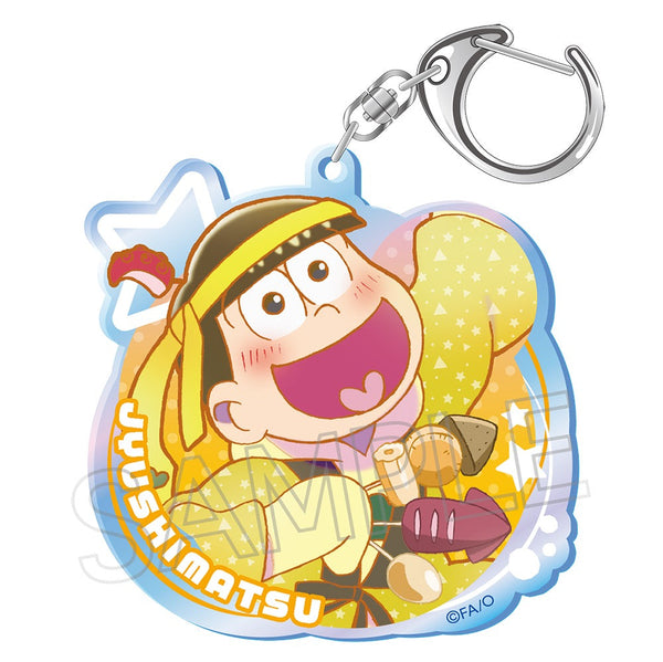 『おそ松さん』ビビッドライン オーロラアクリルキーホルダー 酔い松 十四松