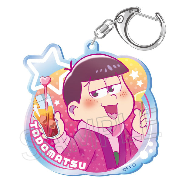 『おそ松さん』ビビッドライン オーロラアクリルキーホルダー 酔い松 トド松