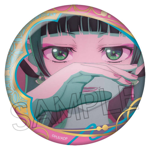 『薬屋のひとりごと』和紙風箔押し缶バッジ 猫猫B(桃)