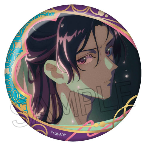 『薬屋のひとりごと』和紙風箔押し缶バッジ 壬氏A(紫)