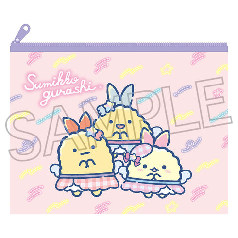 『すみっコぐらし』ビニールポーチ しっぽず(ピンク)