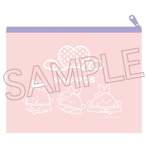 『すみっコぐらし』ビニールポーチ しっぽず(ピンク)