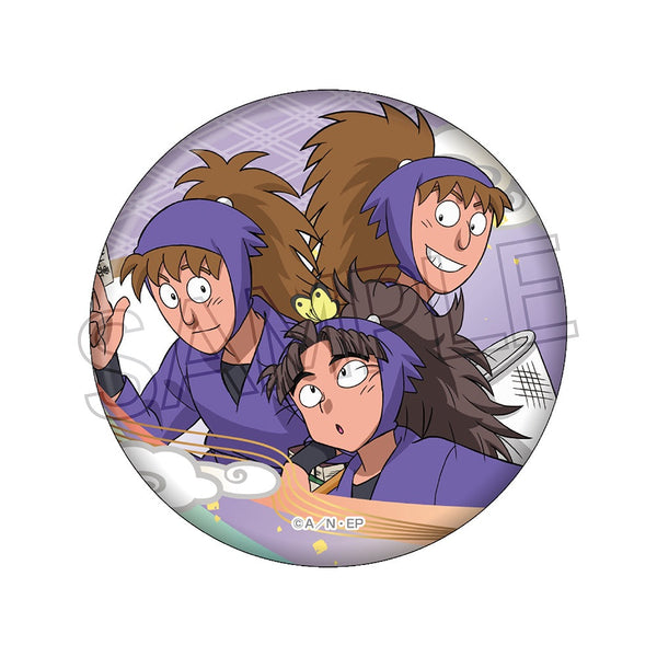 『忍たま乱太郎』缶バッジ -いろはの段- 竹谷八左ヱ門&不破雷蔵&鉢屋三郎