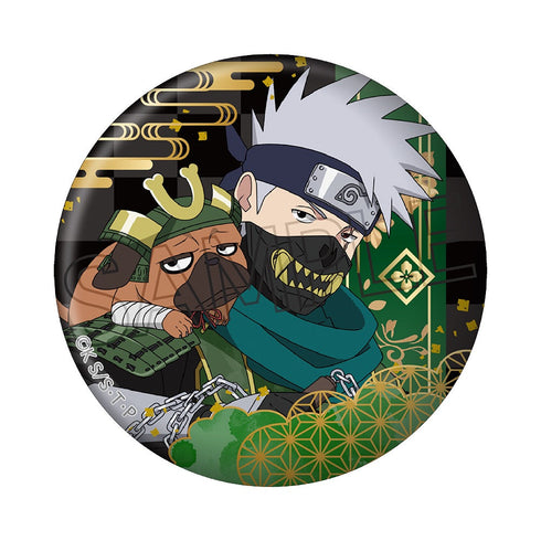 『NARUTO-ナルト- 疾風伝』箔押し缶バッジ 忍武者 はたけカカシ