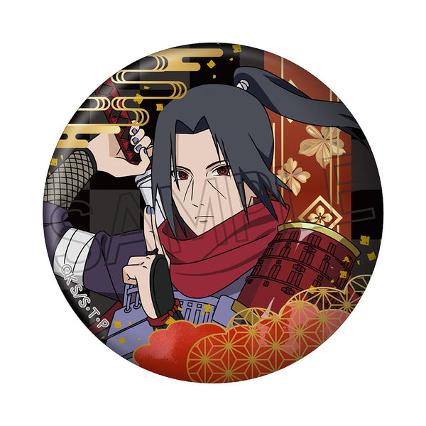 『NARUTO-ナルト- 疾風伝』箔押し缶バッジ 忍武者 うちはイタチ