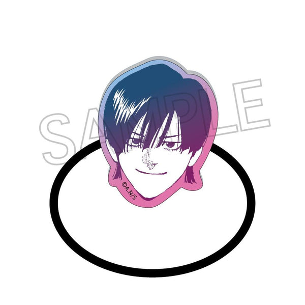 『レッドブルー』アクリルヘアゴム 羽鶴 結雅