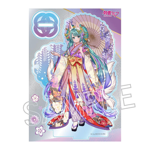 『初音ミク』百鬼夜行 ~麗宴~ アクリルスタンドM C 白狐(しろぎつね)