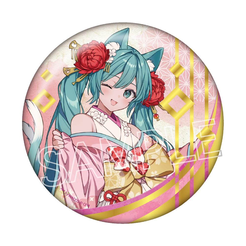 初音ミク』百鬼夜行 ~麗宴~ 箔押しBIG缶バッジ A 猫又(ねこまた