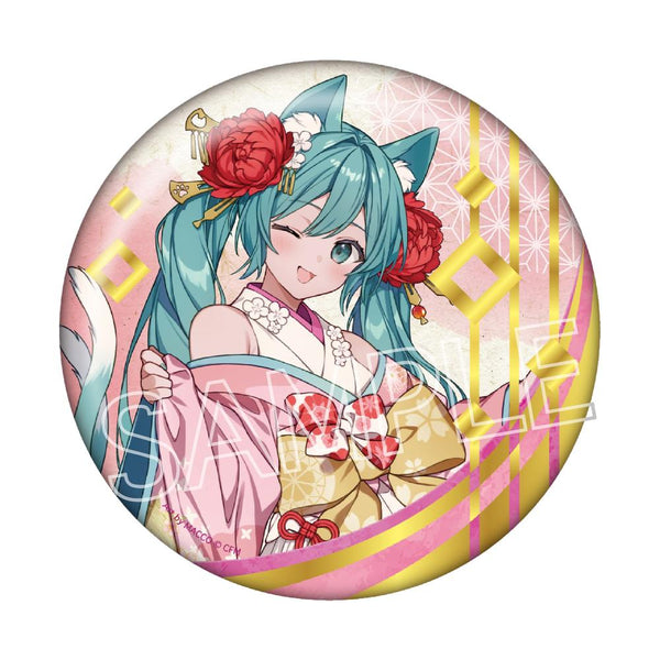 『初音ミク』百鬼夜行 ~麗宴~ 箔押しBIG缶バッジ A 猫又(ねこまた)