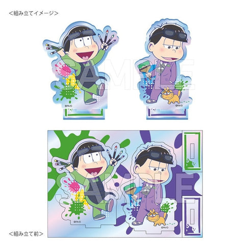 『おそ松さん』オーロラアクリルスタンド おえかき松 チョロ松&一松