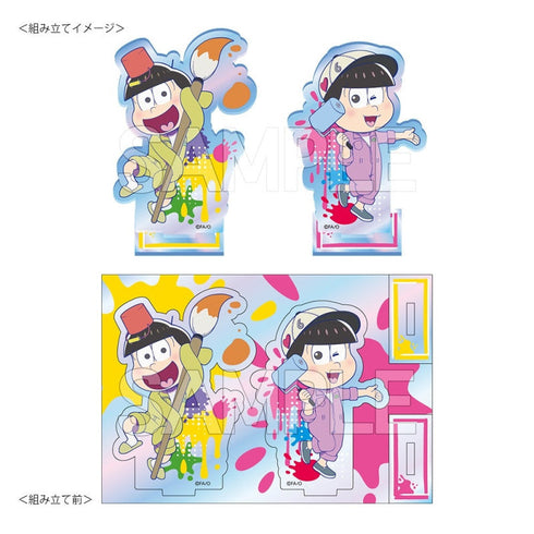 『おそ松さん』オーロラアクリルスタンド おえかき松 十四松&トド松