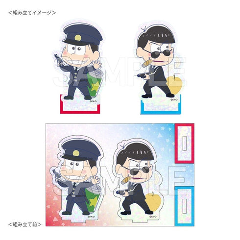 『おそ松さん』ホロアクリルスタンド はたらく6つ子 おそ松&カラ松