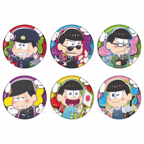 『おそ松さん』キラキラ缶バッジ はたらく6つ子 BOX(6個入)