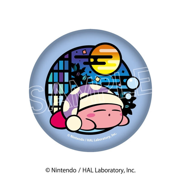 『星のカービィ』切り絵シリーズ 和紙風缶バッジ Cスリープ