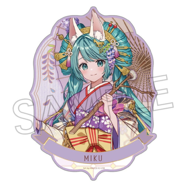 『初音ミク』百鬼夜行 ~麗宴~ ステッカー C 白狐(しろぎつね)