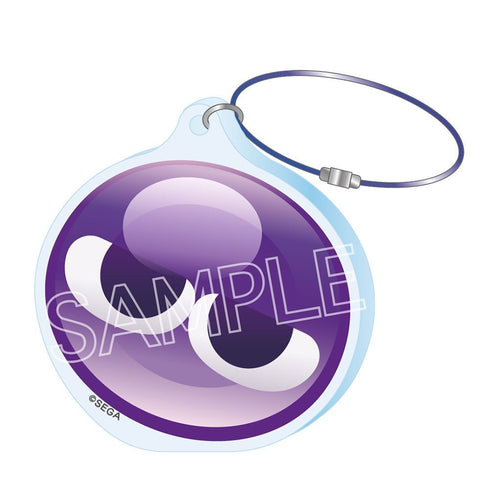 "Puyo Puyo" Wire Keychain: Purple Puyo