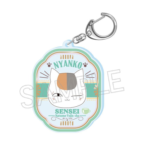 "Natsume's Book of Friends" Foil-Stamped Acrylic Keychain (A Green)