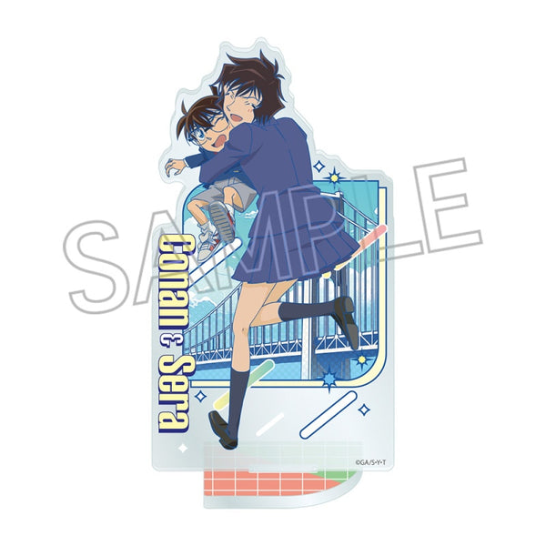 "Detective Conan" Newtro Pop Acrylic Stand: Conan Edogawa & Masumi Sera