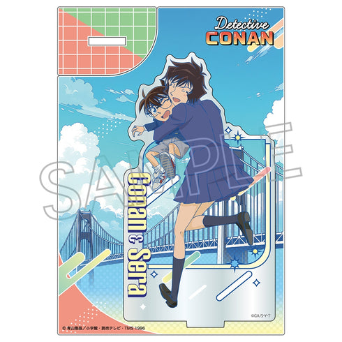 "Detective Conan" Newtro Pop Acrylic Stand: Conan Edogawa & Masumi Sera